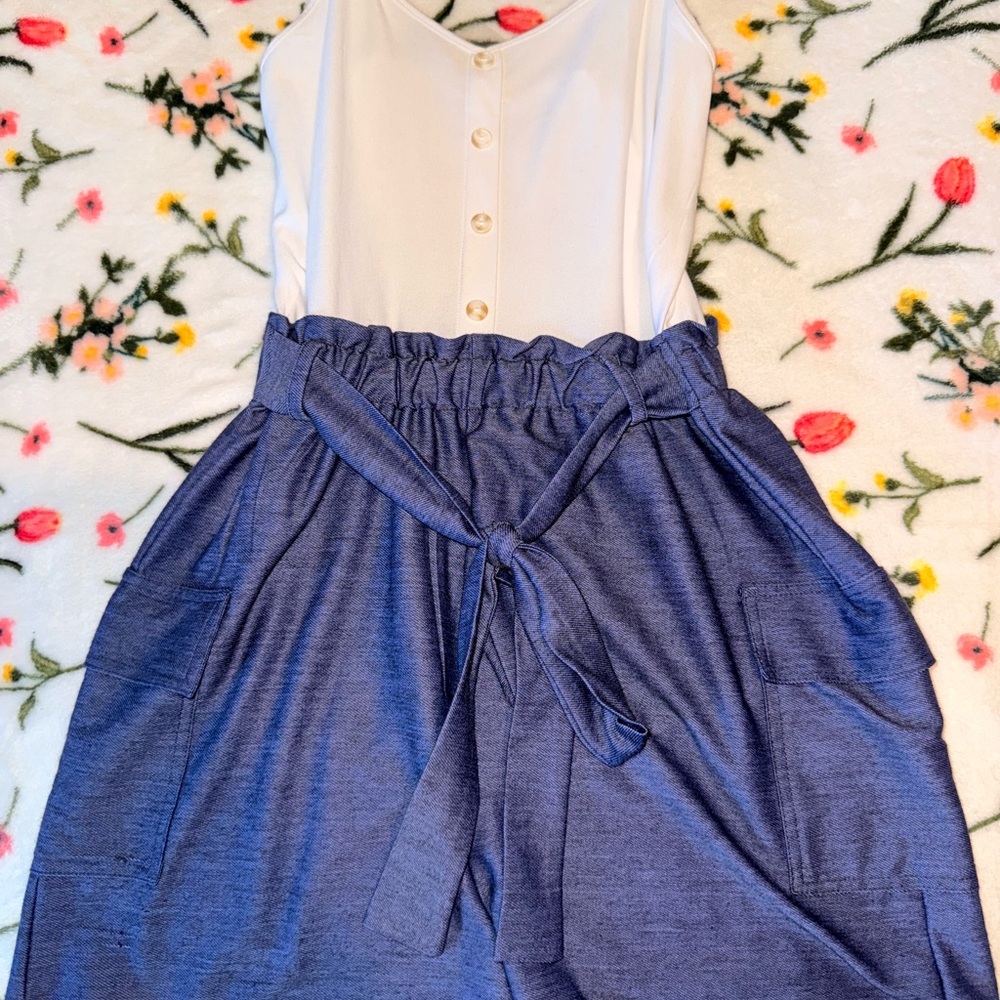 Ultra Flirt White Button-Up Top
